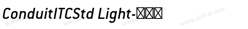 ConduitITCStd Light字体转换